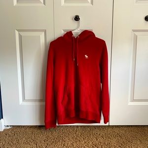 Red abercrombie hoodie never worn